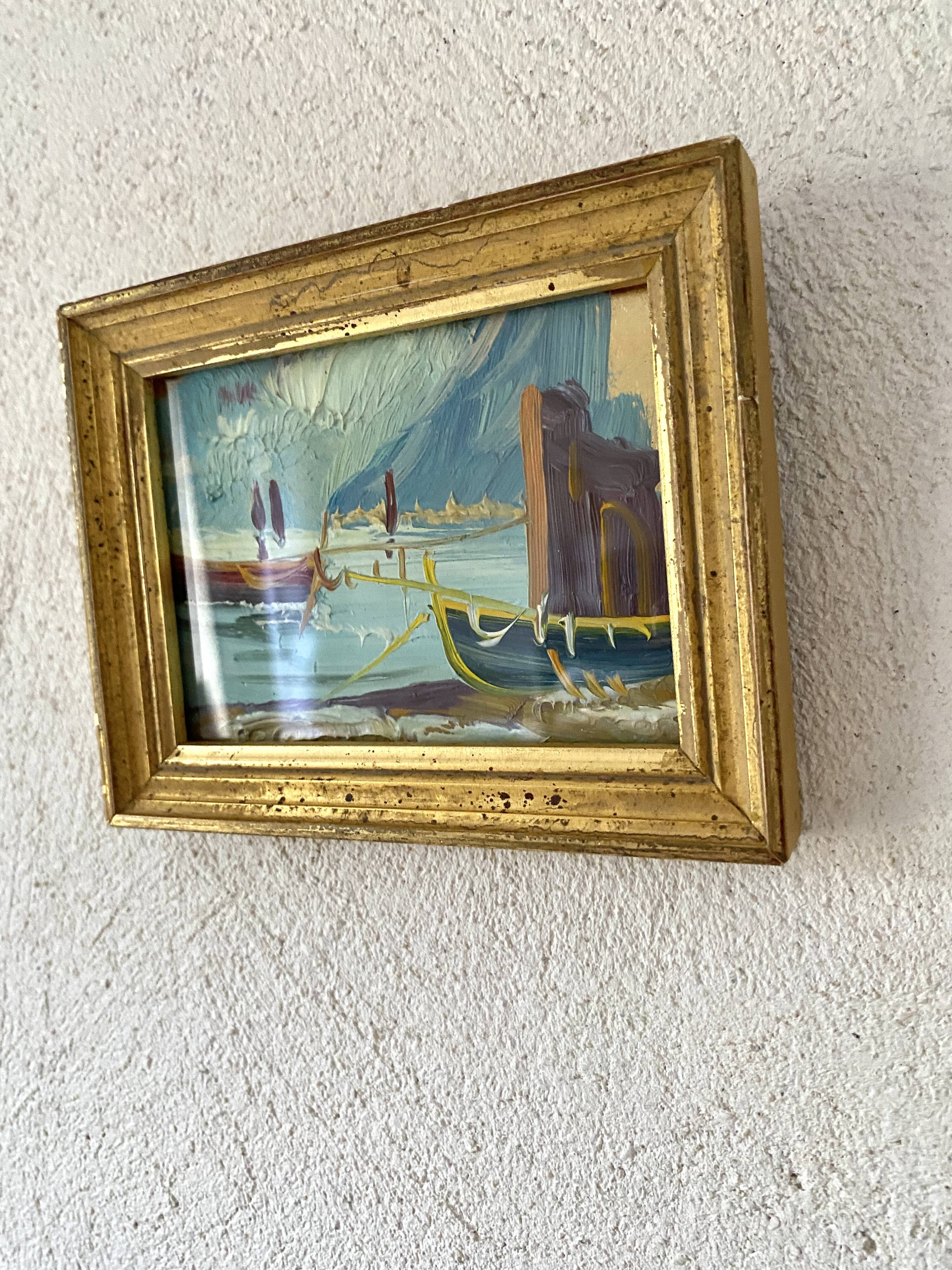 Framed oil duo