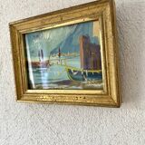 Framed oil duo