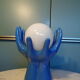 Ceramic hand lamp 1970-80