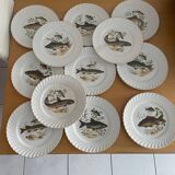 Assiettes plates luneville