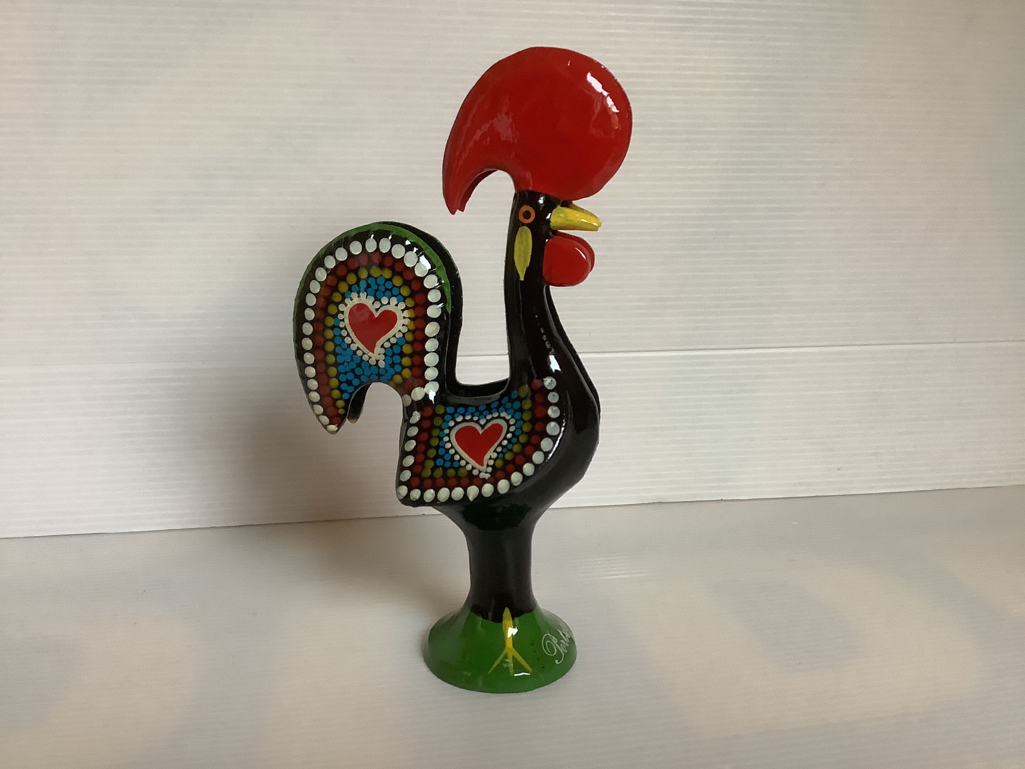 Cast iron rooster letter rack