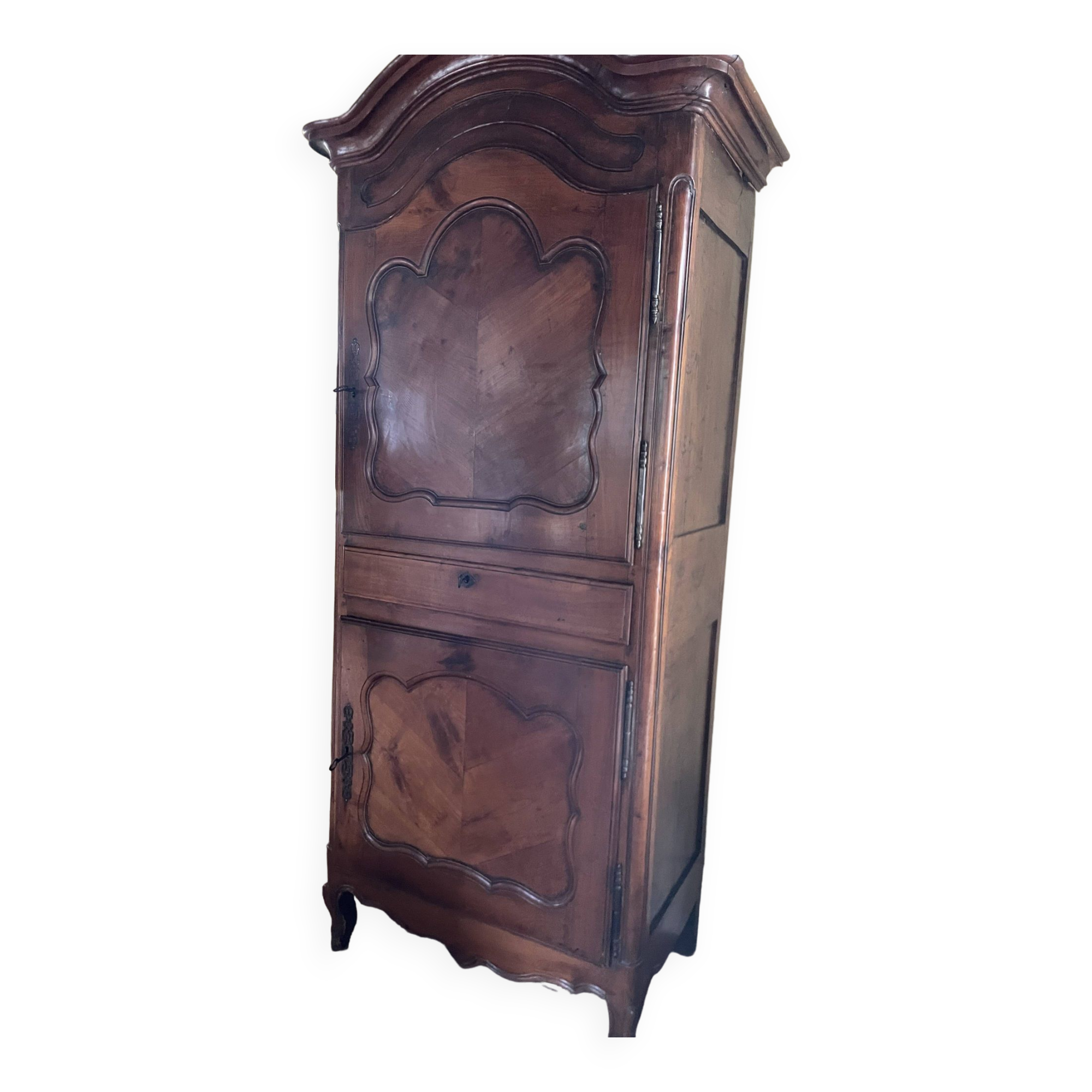 Cherry wood bonnet 2 doors and 1 drawer