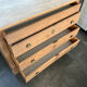 Old sanded oak chest of drawers