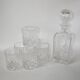 set consisting of a whiskey decanter and 6 crystal glasses 1970