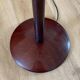 Art Deco floor lamp in solid mahogany 1940s