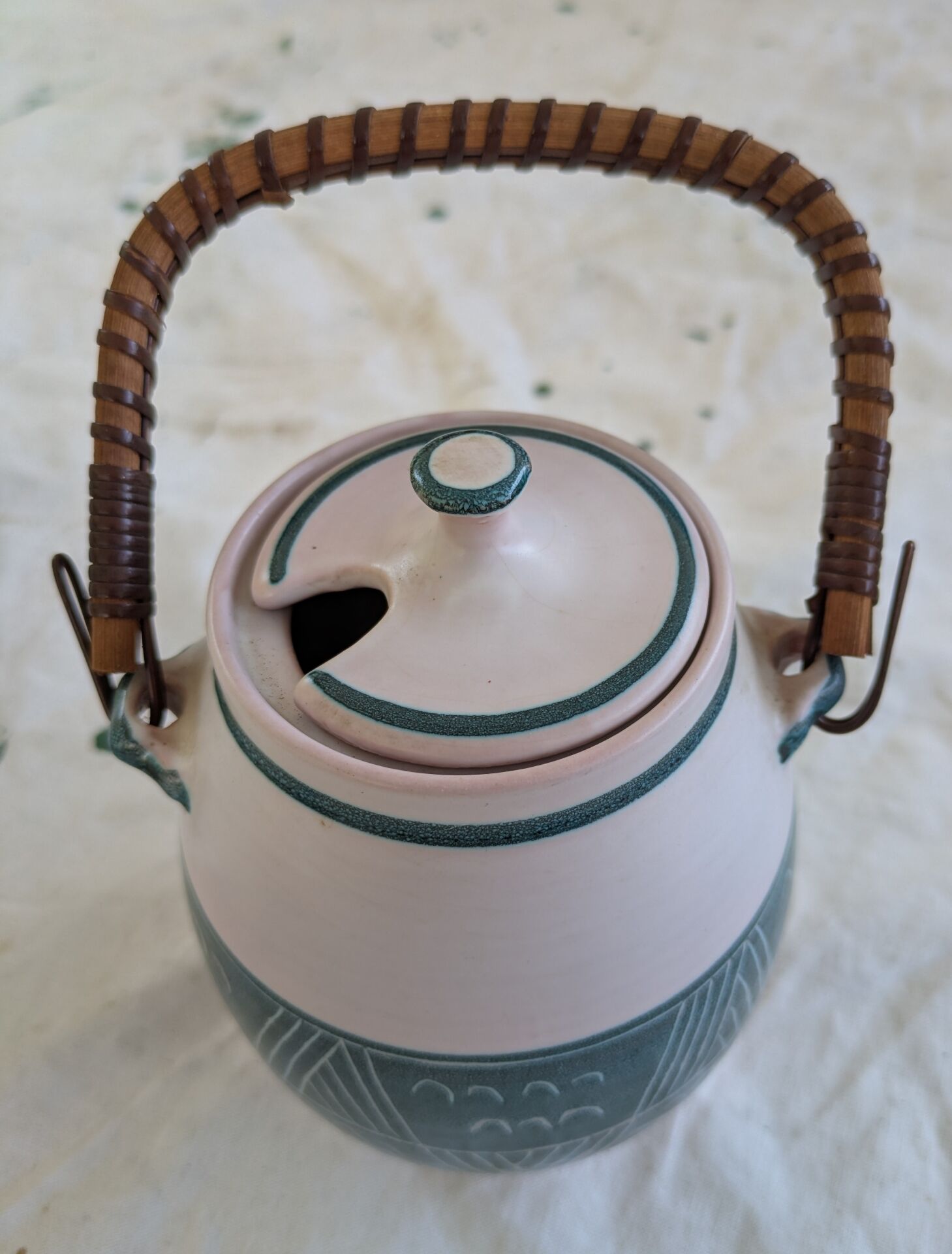 Yvon Roy jam jar signed 1950s