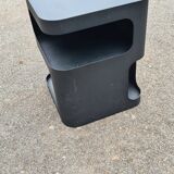 chevet contemporain / petit table métal acier noir Sandoval AMPM