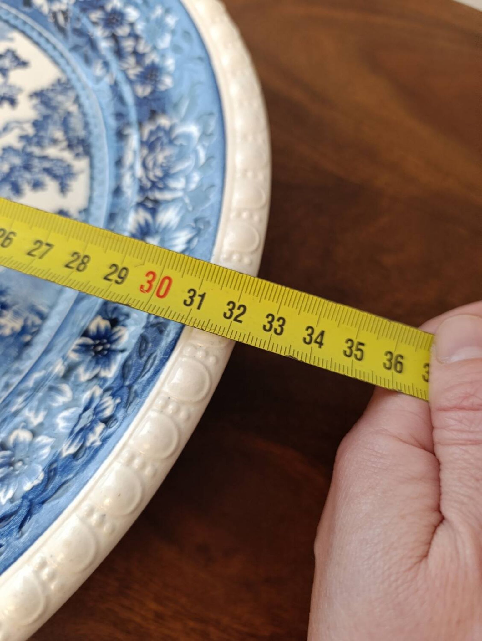 Large round Villeroy & Boch Rusticana platter - Blue