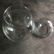 Jar type bonbonnière in translucent glass shape round modernist