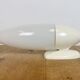 Industrial White Bakelite Wall Light with Milk Glass, 1950s