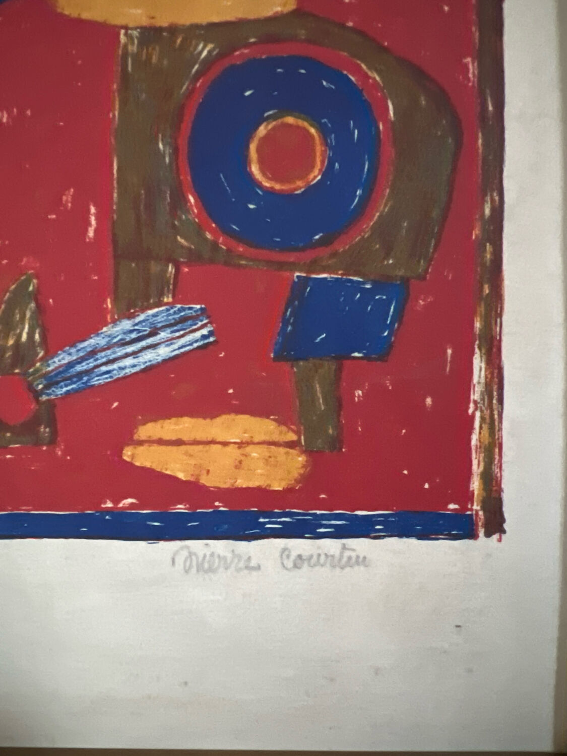 Lithograph by Pierre Courtin, 1970