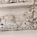 Antique 19th Century Mirror Carved Wood Frame 67x 55 Cm