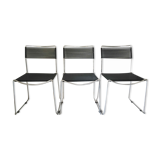 Chrome and scoubidou chairs