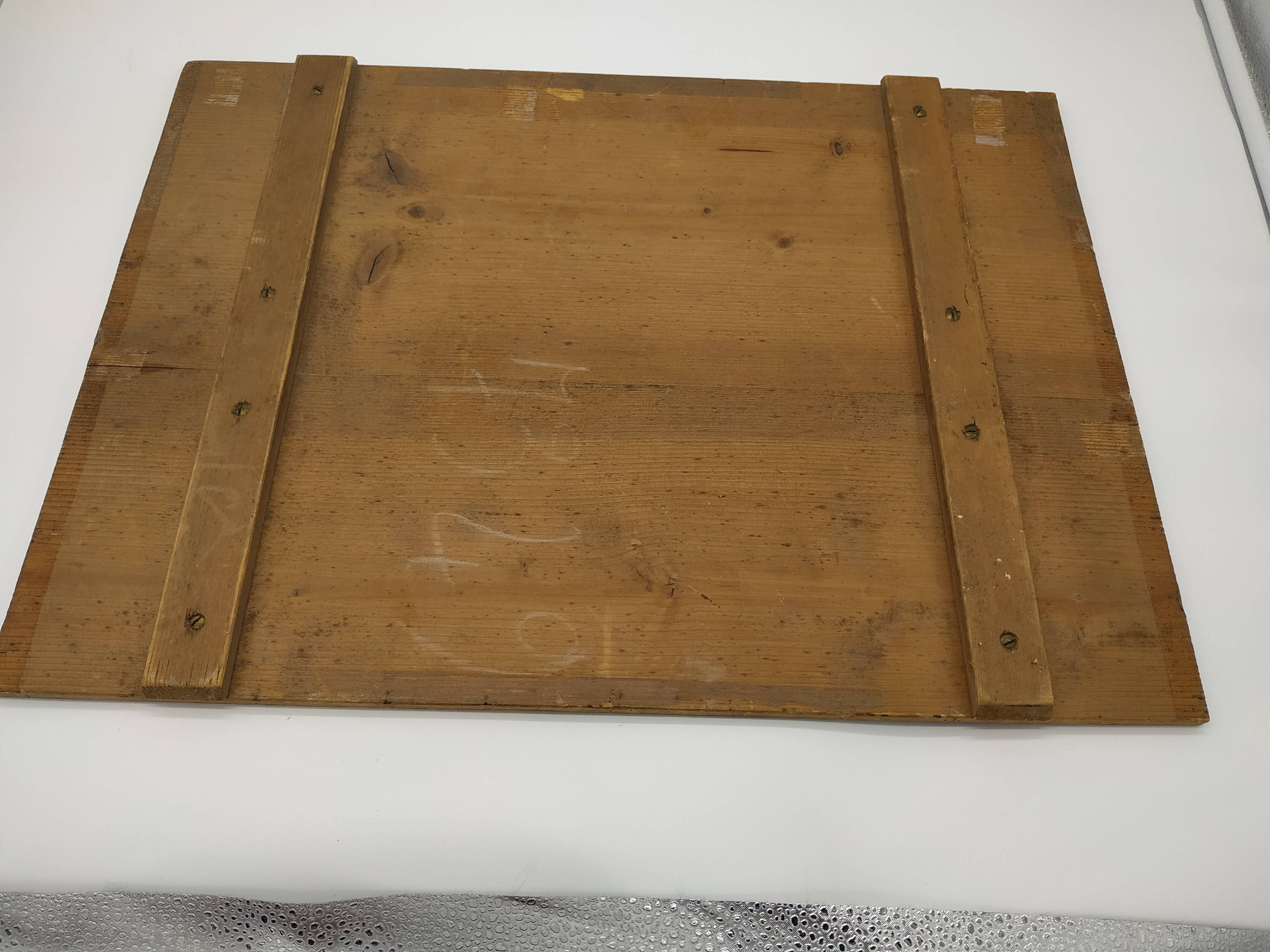 Apple trees in blossom oil on panel