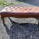 Banquette bois et skai marron