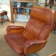 Lounge chair edited by Ring mobelfabrikk Scandinavian leather