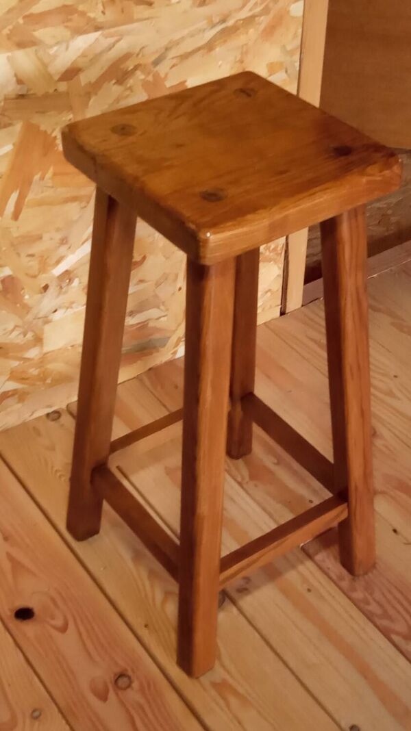 Tabouret de bar en chêne