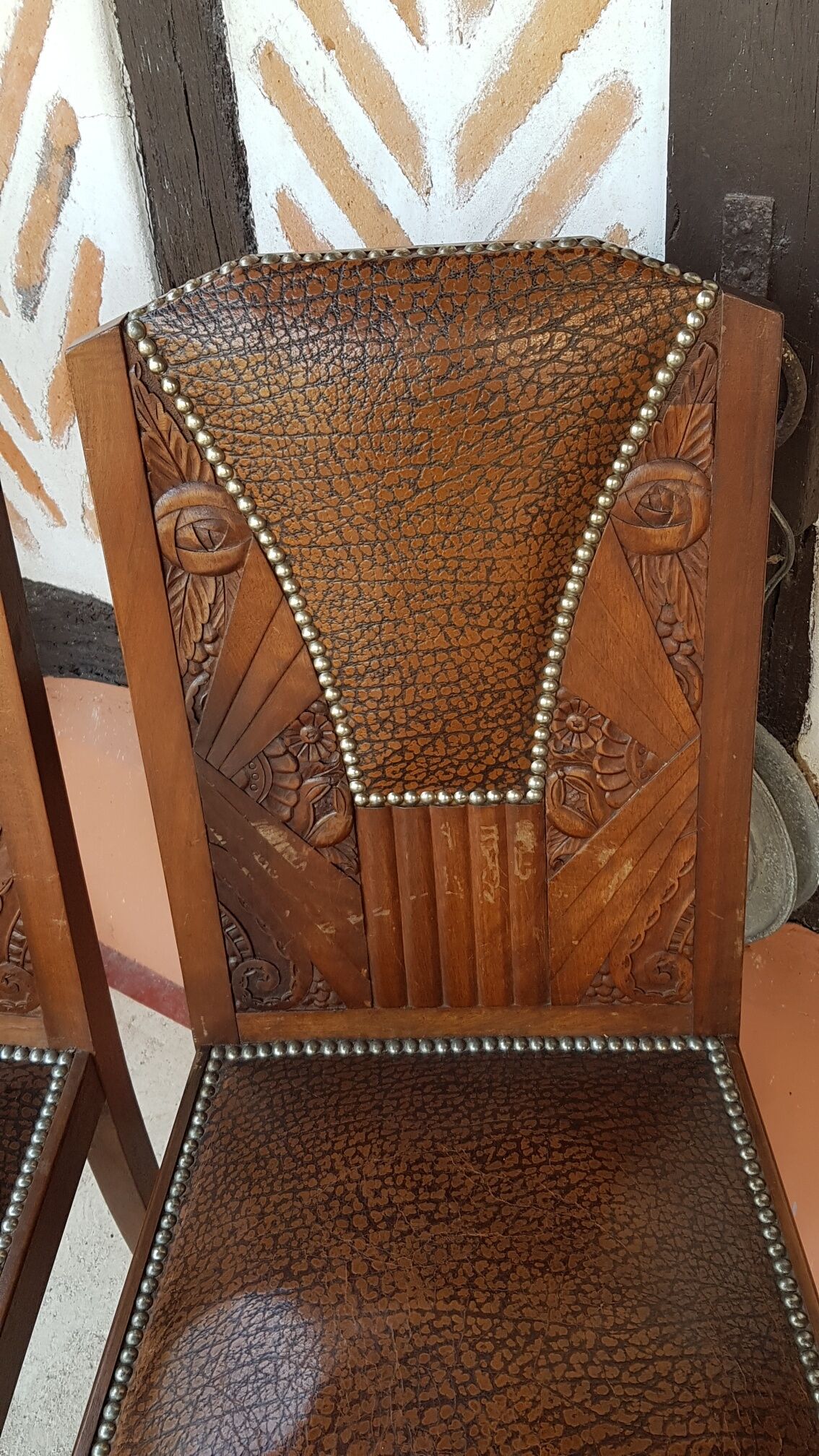 Pair of art deco chairs 1930