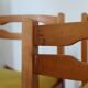 6 chaises velours jaune