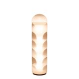 Carlo Nason. "Column" floor lamp in opalescent glass. 1970s/80s.