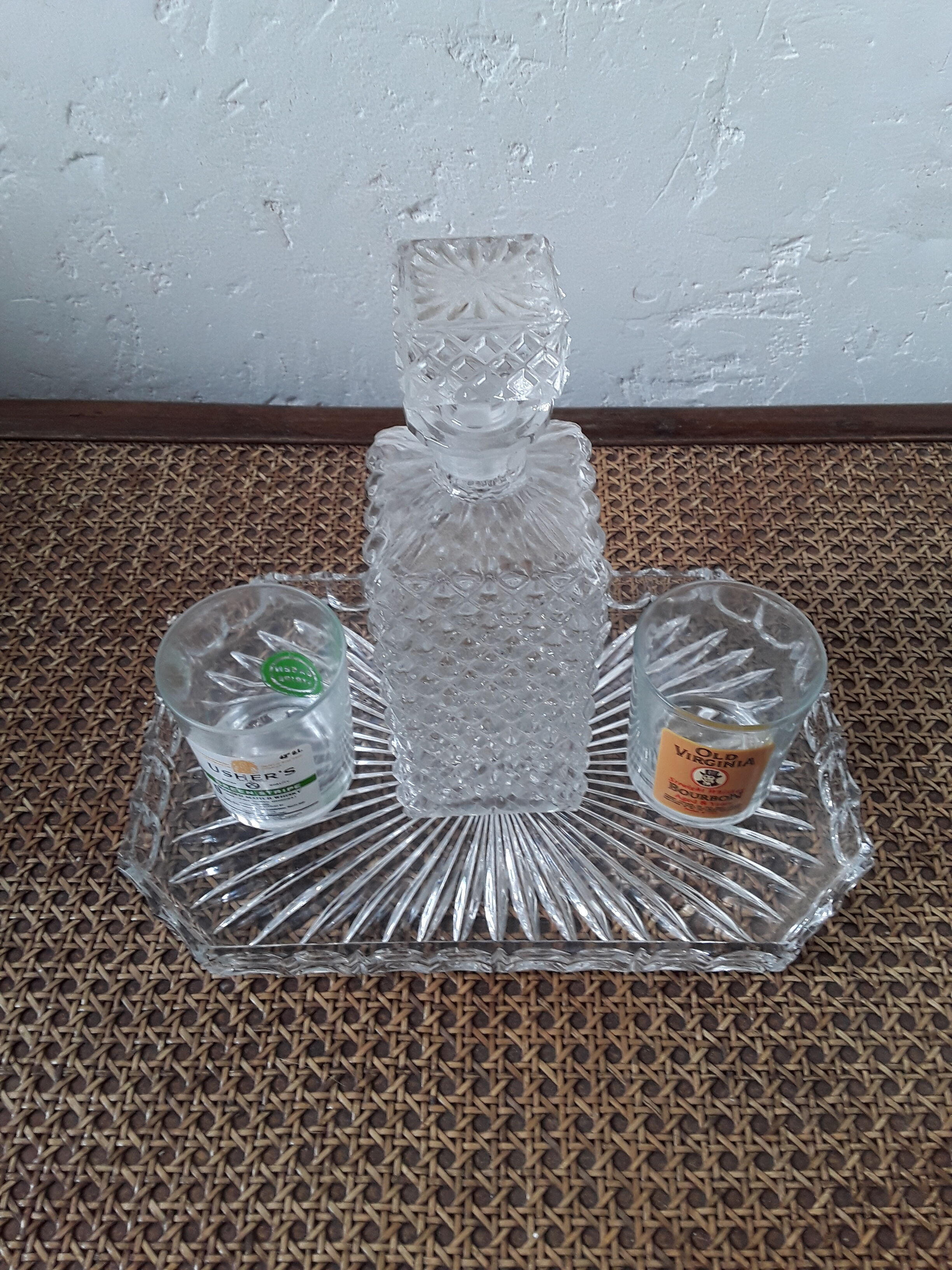 Art Deco glass tray