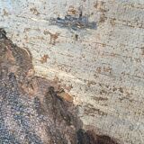 Oil on "marine" canvas, early 20th century