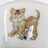 Vintage "kitten" chandelier in opaline