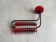 Post modern red uplighter wall lamp from the 80s