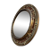 Round mirror in worked copper, Italy 1950