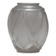 GEOMETRIC VASE IN FROSTED GLASS, ANDRÉ HUNEBELLE, 1930s