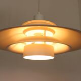 Ecophon Scandinavian pendant light, white metal