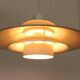 Suspension scandinave Ecophon, métal blanc