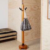 Orange wood Memphis-style Pencil Coat Rack, XL vintage 1980s, Italy by Artema