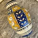 Antique glazed ceramic vase, Nabeul, 1950s