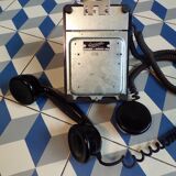 Vintage bakelite rotary telephone