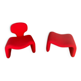 Armchair and footrest Djinn by Olivier Mourgue