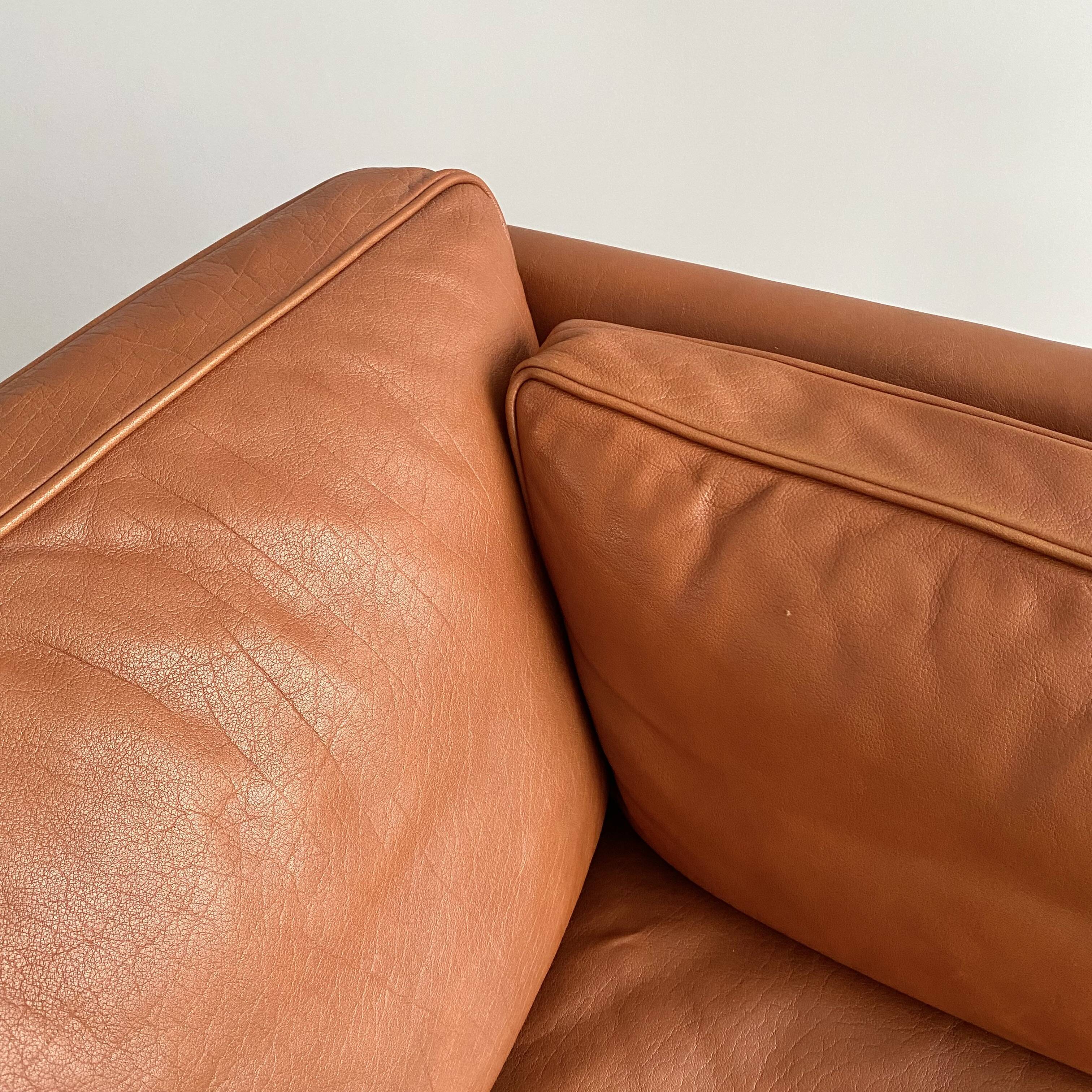 Vintage Danish Leather Sofa