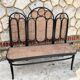 Vintage cane bench