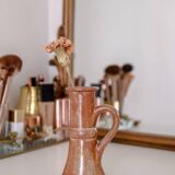 2 terracotta candlesticks, can also be used as a soliflore.