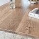Farm table and bench ("A frame") in solid French oak.