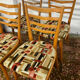 Série de 4 chaises scandinaves des années 50-60