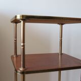 60s teak and brass table