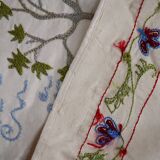 Hand-knotted rug, vintage Turkish rug 50x186 cm