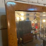 Art Deco dressing table with original beveled mirror is tilting swivel