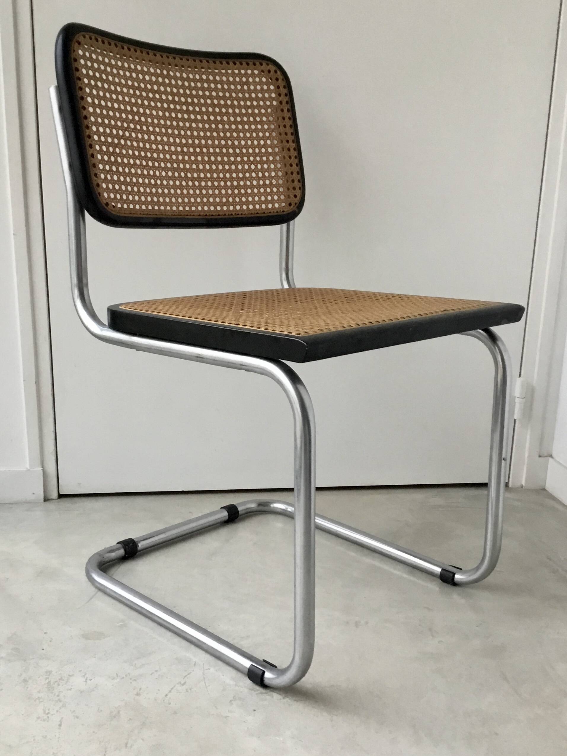 Cesca black chair b32 Breuer made in Italy