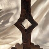 Pair of Antique French Wrought Iron Candlesticks