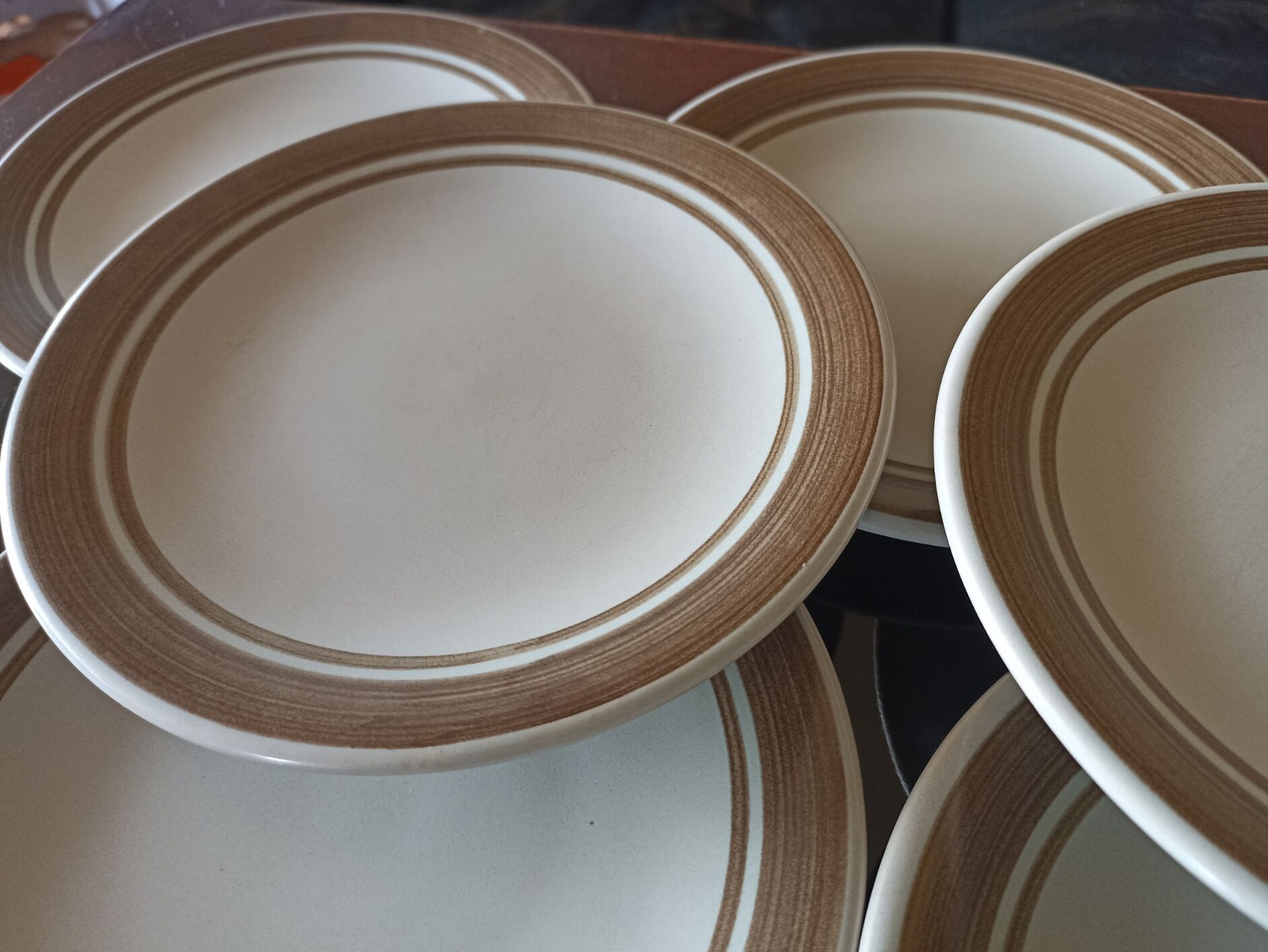 10 dessert plates - Longchamp - Grises et chocolat