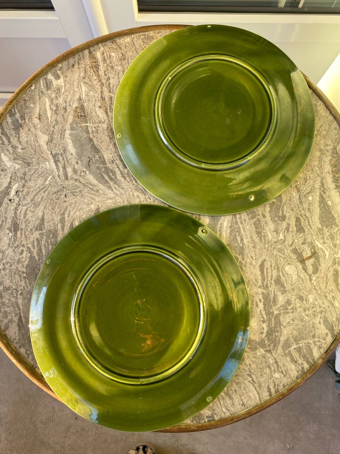 Vintage 50s oyster plates