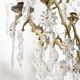 Candlestick rings golden bronze and Crystal France