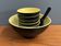 Ceramic black and yellow nuts dispender set 1960s